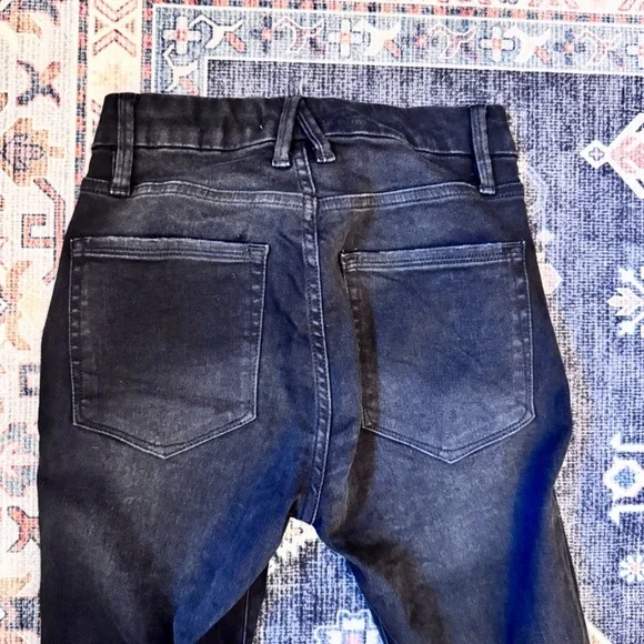 Good American Good Legs Skinny Raw Hem Denim Jeans Women’s Size 0/25 - Picture 15 of 15